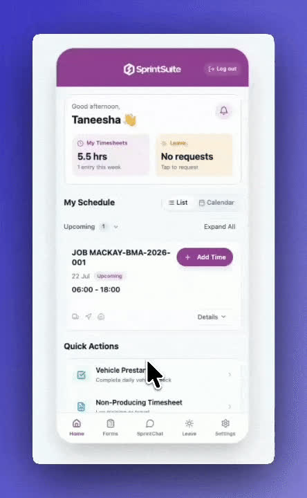 Field Service App for Darwin teams