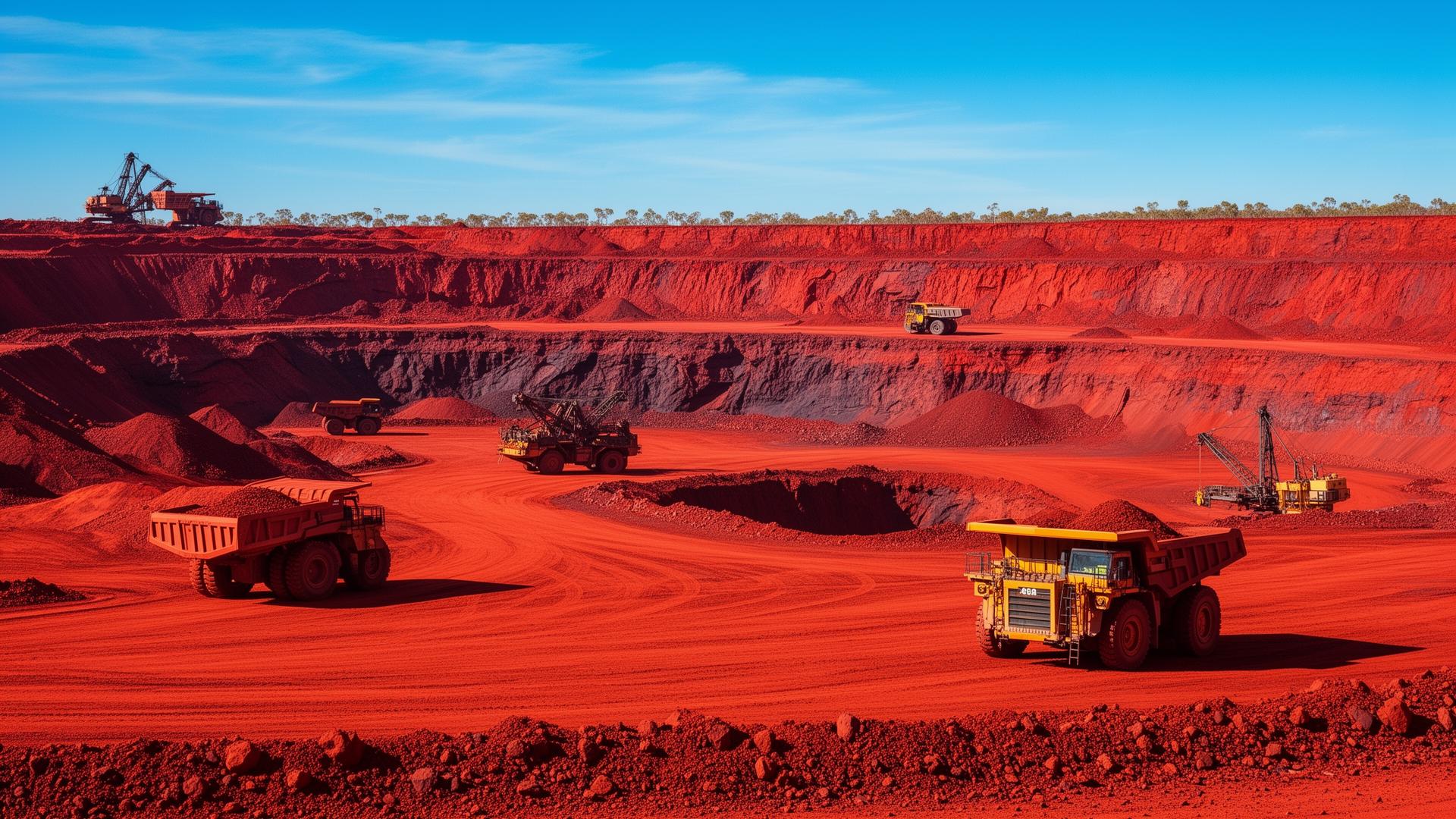 Pilbara mining landscape in Western Australia