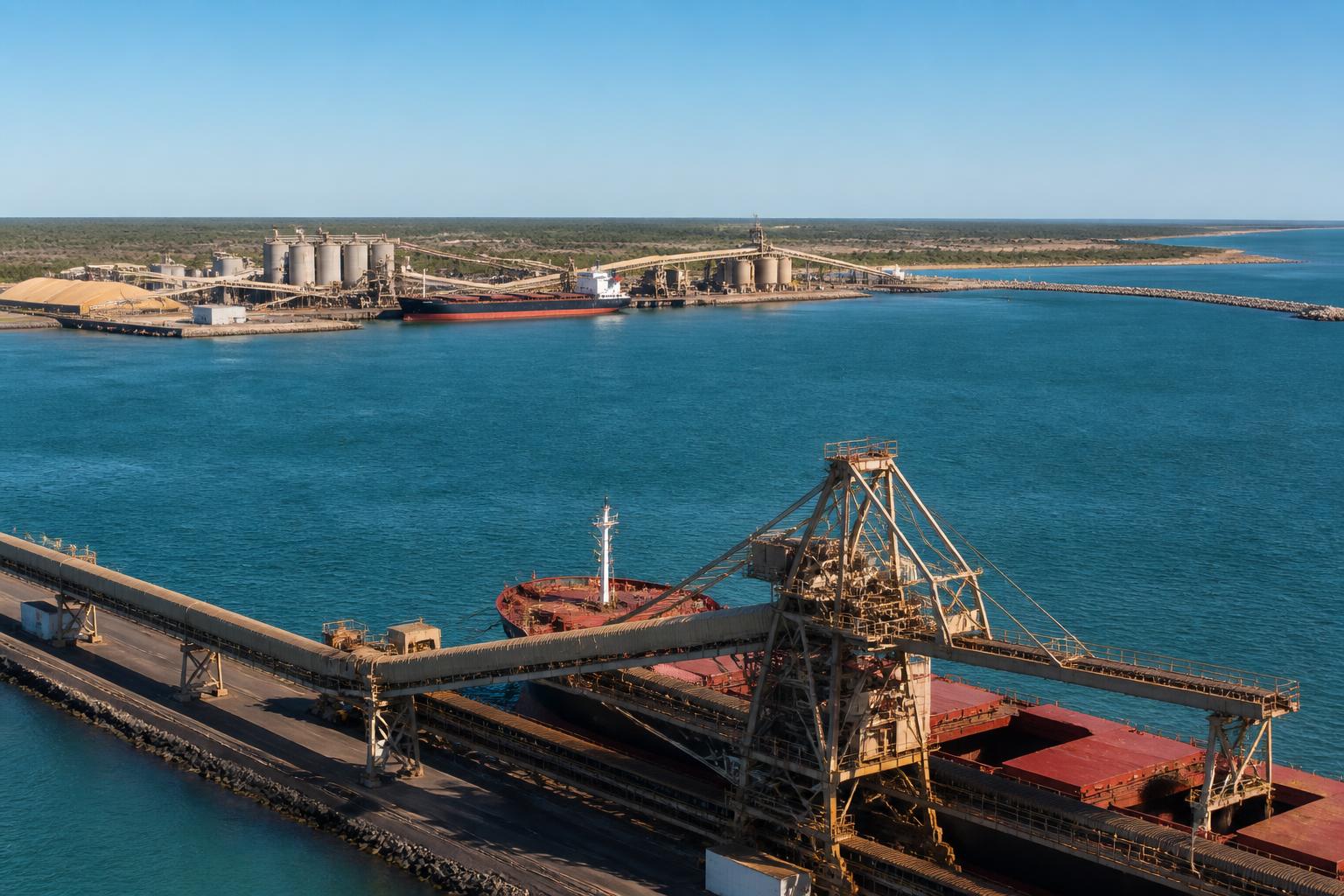 Geraldton Port operations and industrial landscape