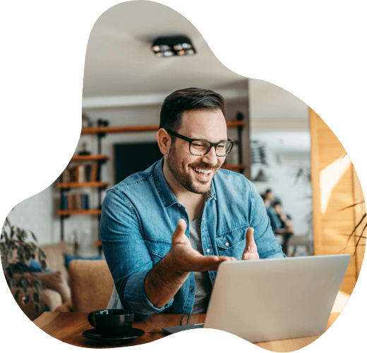 Worker using OptiPay earned wage access on laptop
