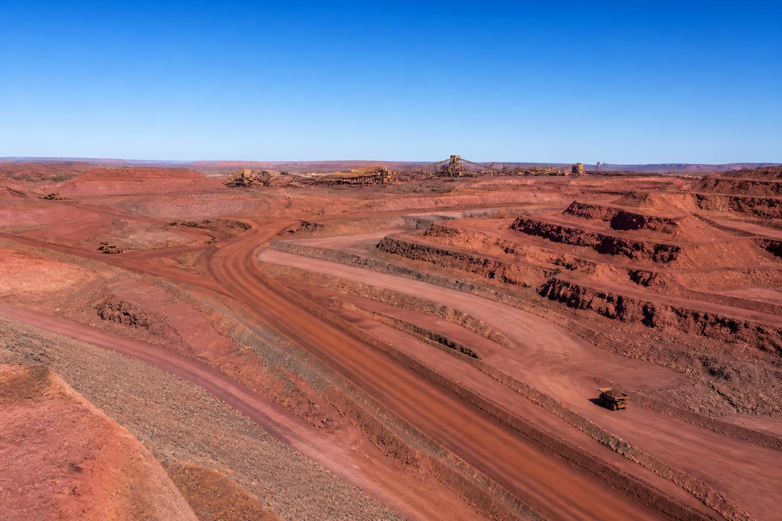 Pilbara iron ore mine site operated with contractor crews