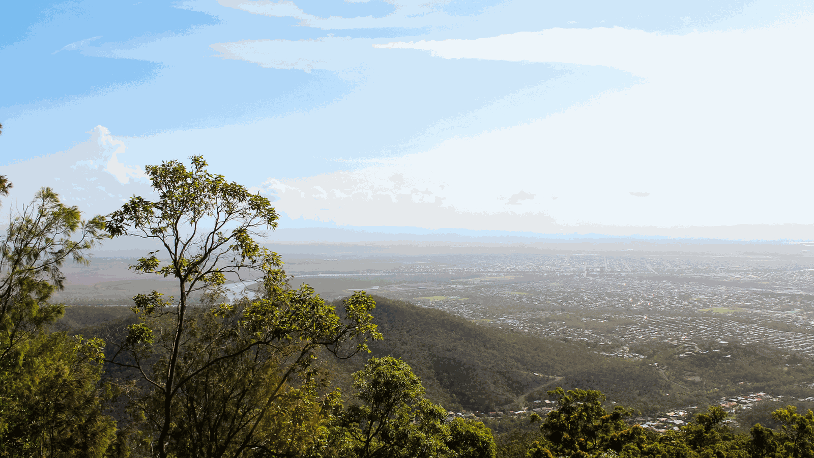 Rockhampton aerial cityscape view
