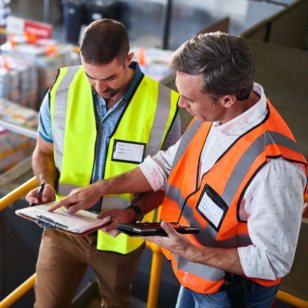 SprintScan in action - workers using tablets for bill scanning