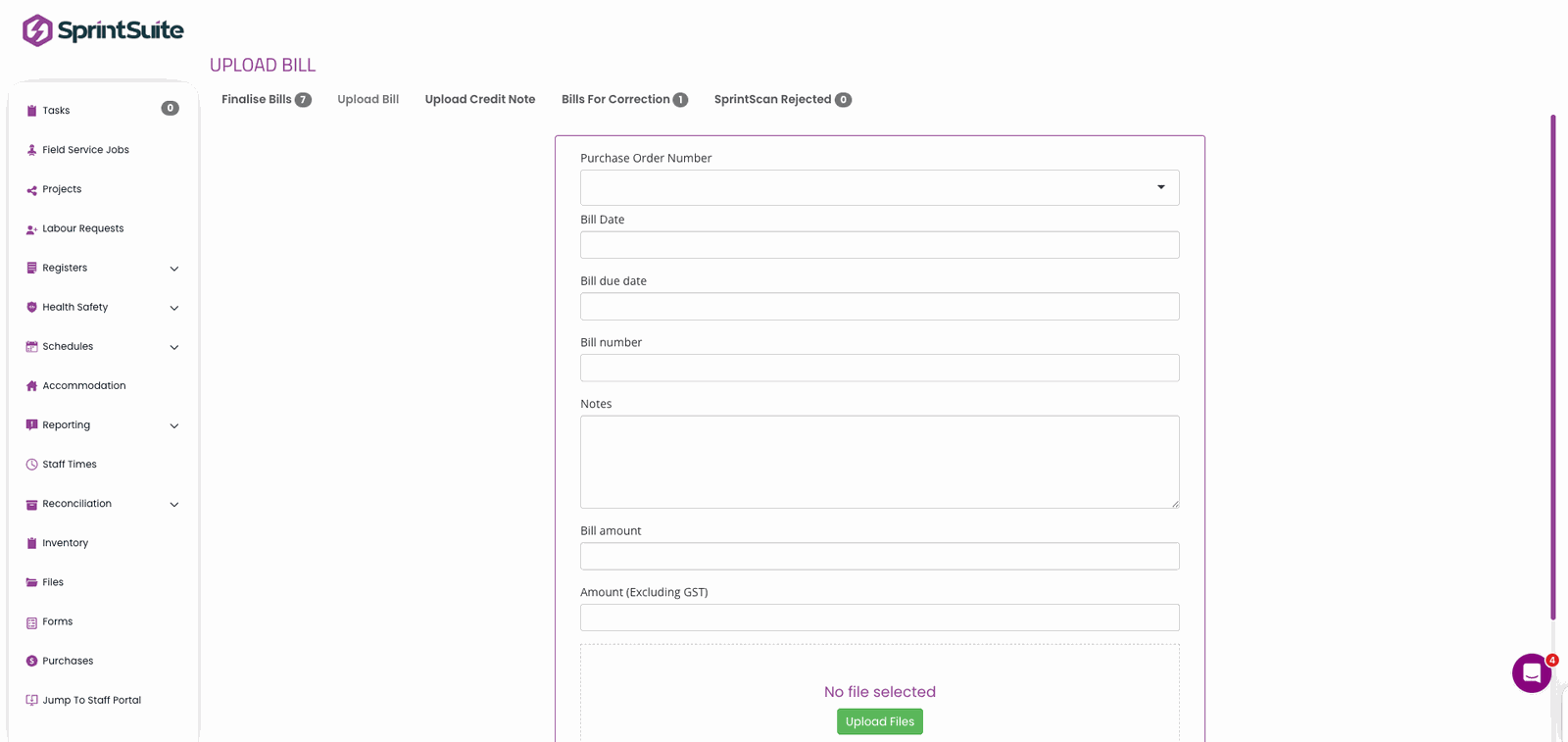 Upload Your Bill