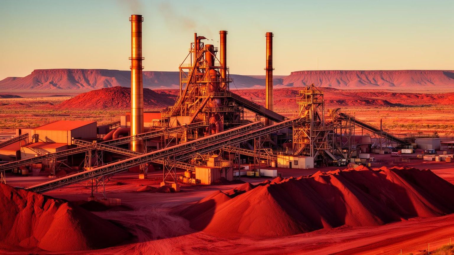 Copper smelter and zinc-lead processing infrastructure at Mount Isa, Queensland